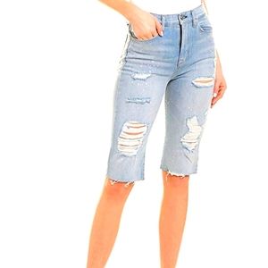 Hudson Jeans Zoeey High Rise Cut Off Boyfriend Short in Love Street Size 26 NWT